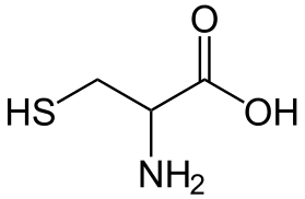 Molecular structure of cystein